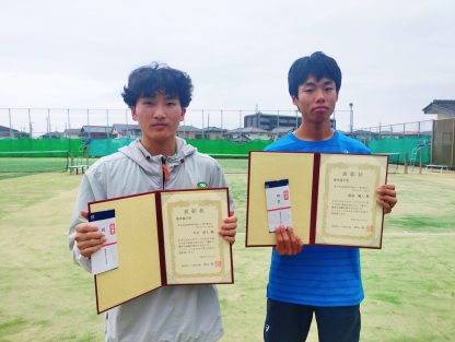 【硬式テニス部】徳島県テニス協会優秀選手賞受賞