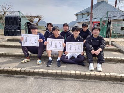 2025年四国地区高等専門学校春季テニス大会　男子シングルス・ダブルスで準優勝