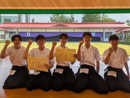 【弓道部】第12回全国高専弓道大会中四国予選 男子団体準優勝！男子個人第4位！全国大会へ！